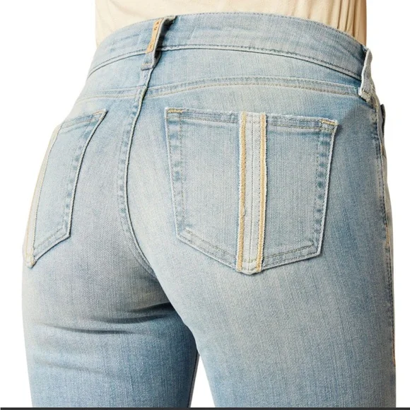 Ariat Perfect Rise Nia Slim Trouser Jeans Light Blue Flare Jean size 31 L - Picture 3 of 16